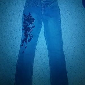 Embroidered & Beaded Jeans